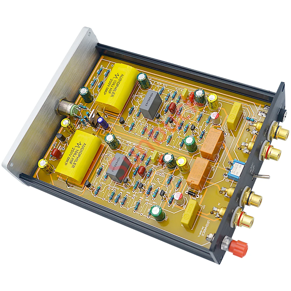 Sunbuck 포노 프리앰프 MM MC 턴테이블 듀얼 포노 프리앰프, 개별 구성 요소 클래스 A 회로, 비닐 포노에 적합