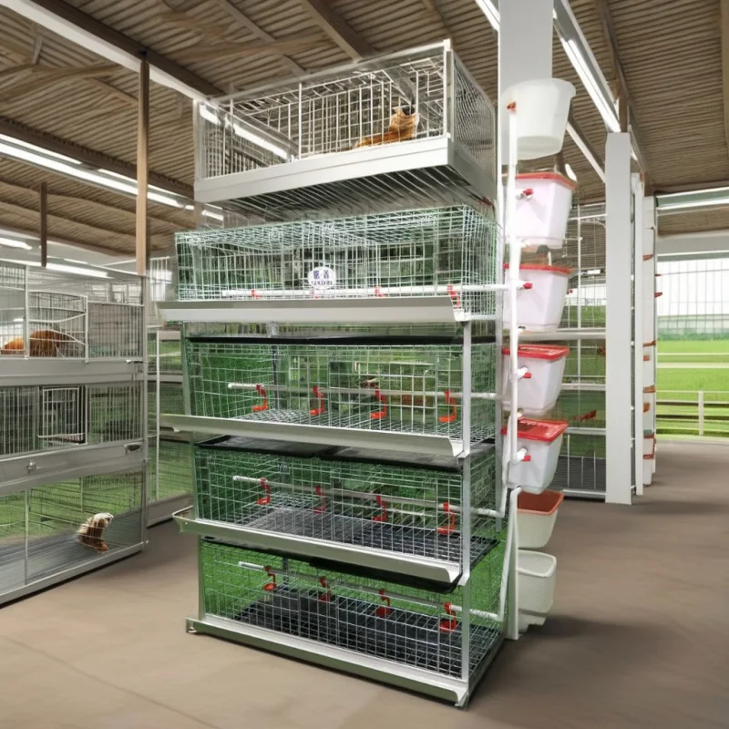 

H Type 1000 Chickens Poultry Broiler Cage Design 3/4 Tiers 60/80 Capacity Chickens Farming System Battery Broiler Chicken Cage