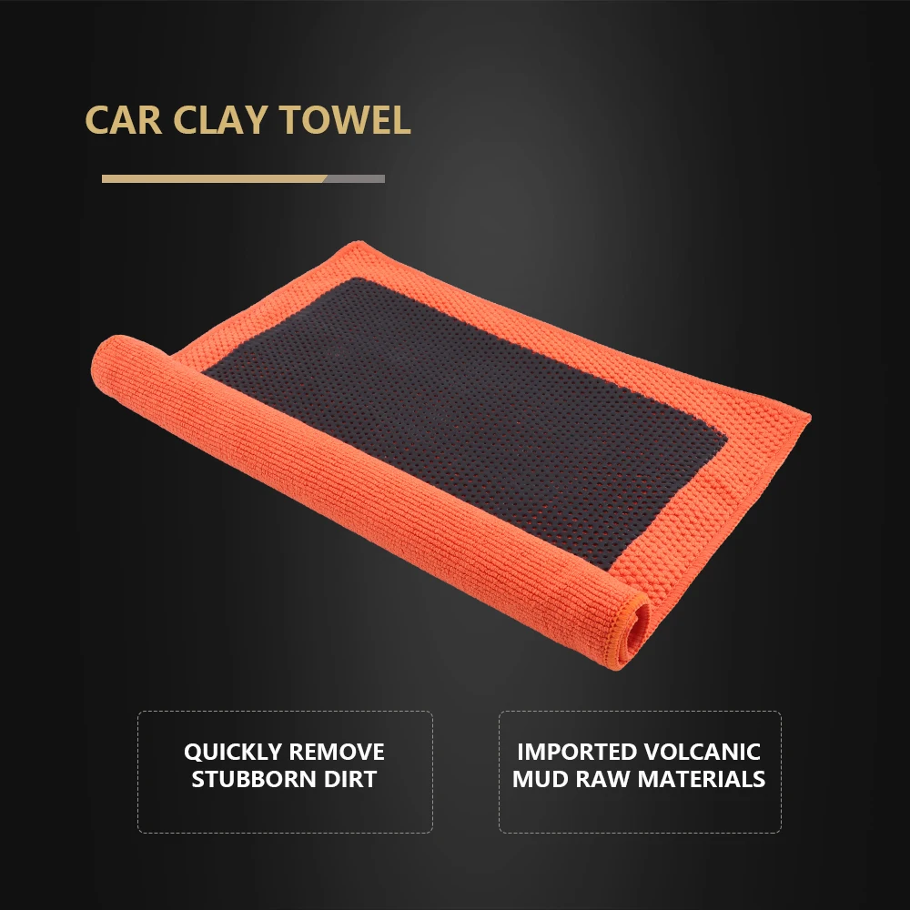 SPTA 1Pc Fine Grade Microfiber Car Clay Decontamination Towel Cleaning Paint Contaminants 12