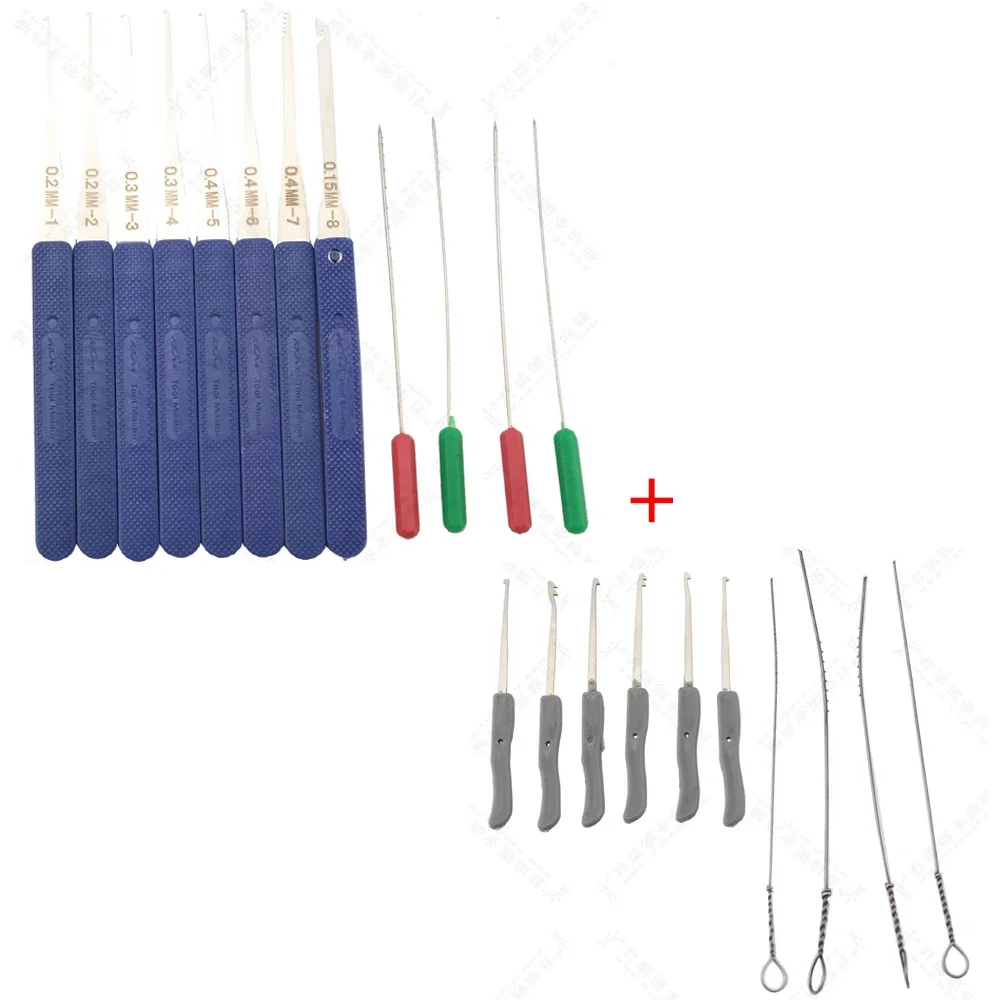 4 in 1 Lock Pick Set Broken Key Remove Auto Locksmith Tools Key Extractor Lock Picks Hand Tools