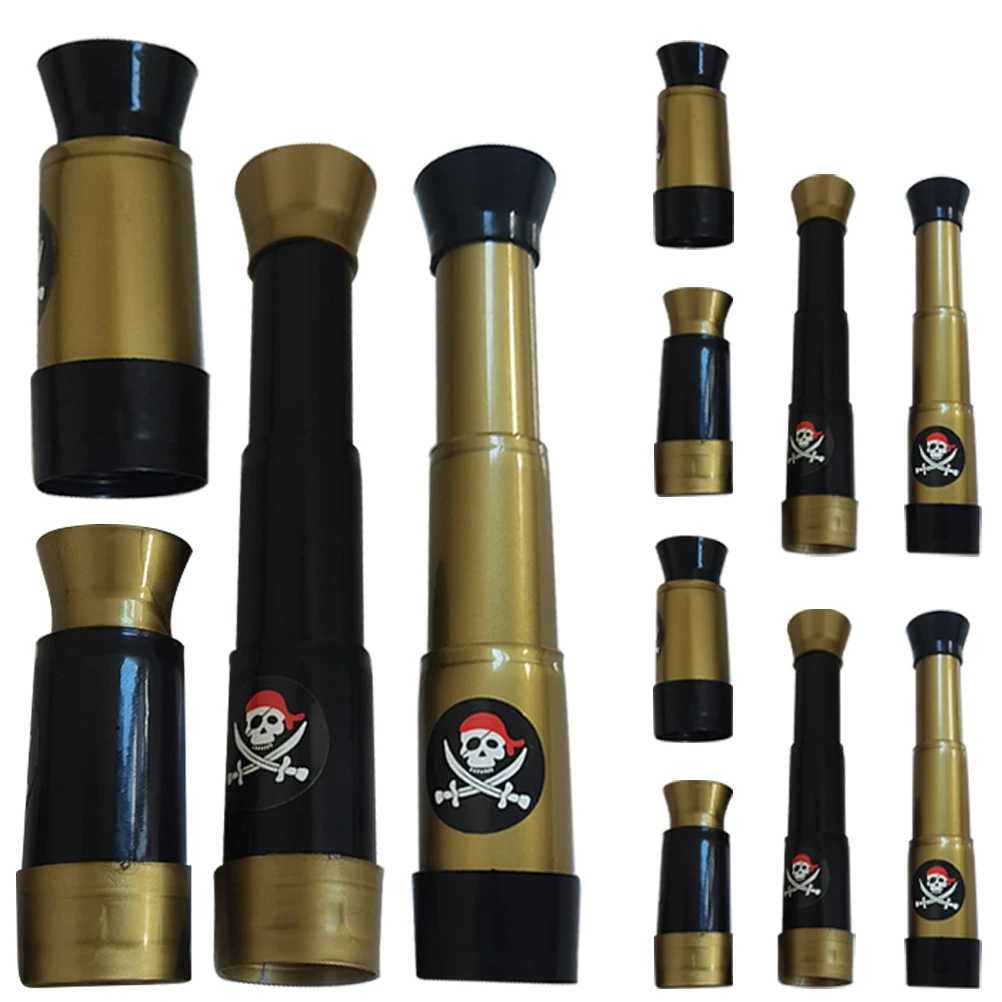 

12pcs Kids Telescope Pirate Party Favor Monocular Durable Nature Exploration For Children Adventure Outdoor Pirate Monocular