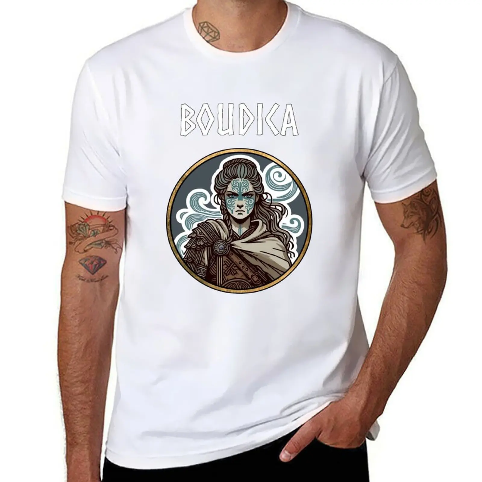 

Boudica Queen of the Iceni Ancient Britannia T-Shirt t shirt man luxury t shirts for man graphic tees T-Shirt