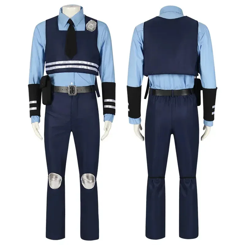 

NewRabbit Cop Judy Cosplay Costume Movie Cartoon Zootopia-Zootropolis Suit Police Uniform ClothesHalloween Party Role Play Bunny