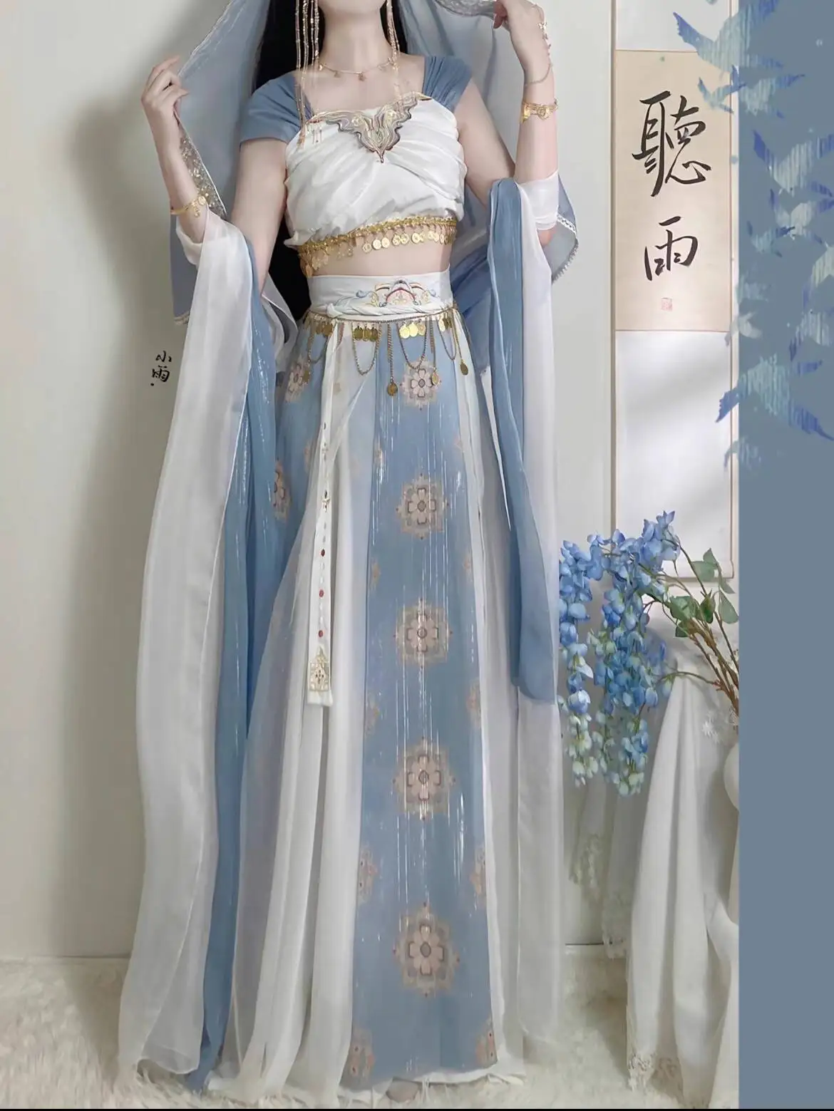 

New Hanfu Women Foreign Princess Dunhuang Flying Apsaras Clothing Accessories Hands And Feet Chain Link Western Regions Charm