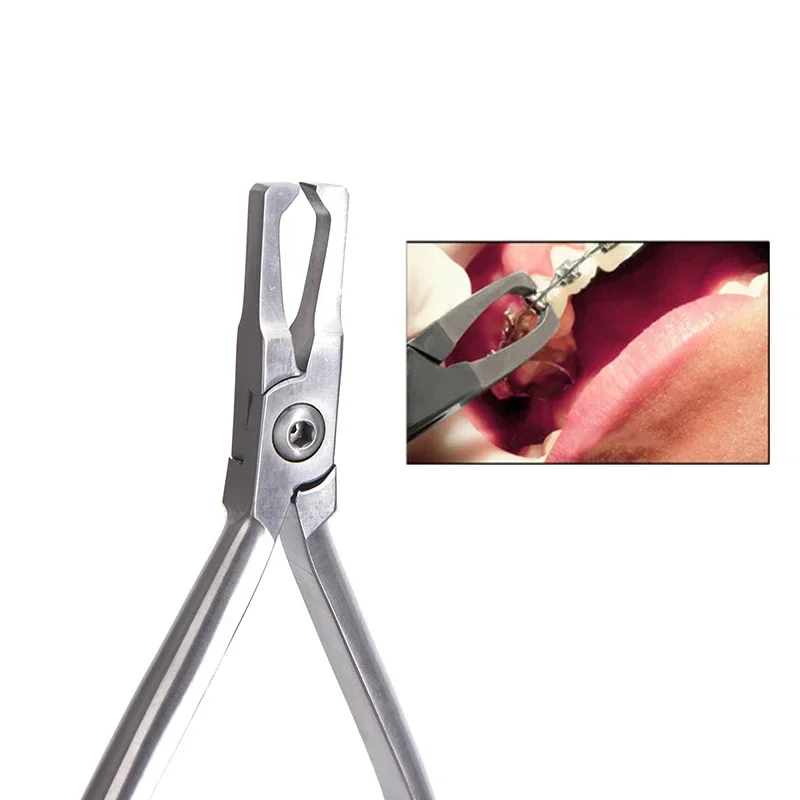 Dental Orthodontic Bracket Removing Pliers Stainless Steel Forceps for Anterior Teeth Adhesive Cutting Tools