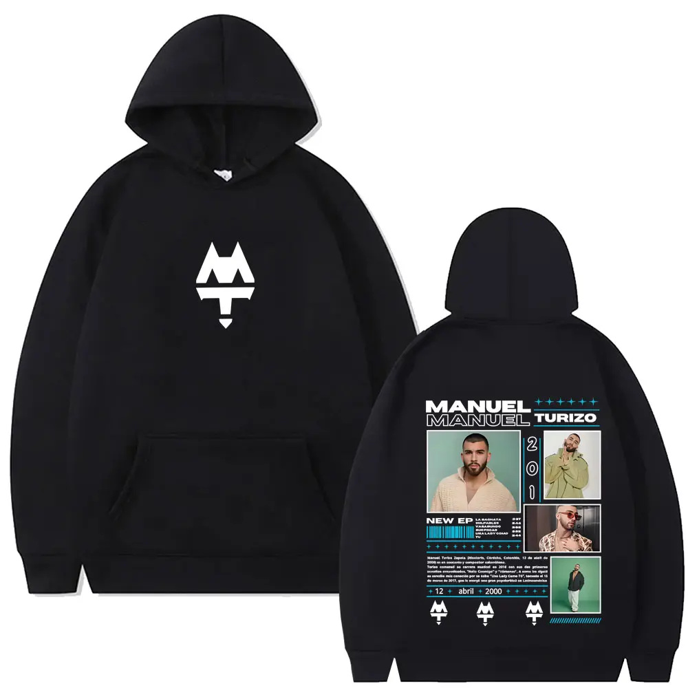 

Rapper Manuel Turizo 201 Tour 2025 Hoodie Men Women Hip Hop Fashion Pop Music Streetwear Unisex Casual Fleece Cotton Pullover