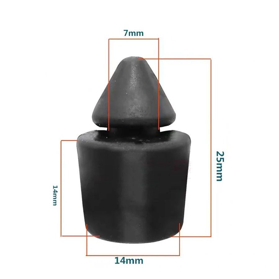 2Pcs Door Buffer Stopper Anti-collision Shock Absorption Rubber Block Pad Bumper Fit For Mazda CX-4/CX-5/Atenza / Mazda3 Axela