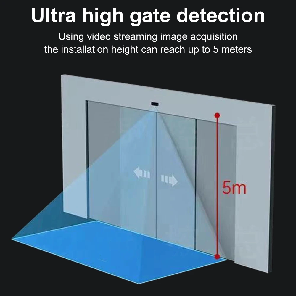 Kamera Pintu Otomatis, kamera Sensor gerak inframerah malam, IR AI pengenalan tubuh manusia tokoh Universal pembuka pintu otomatis