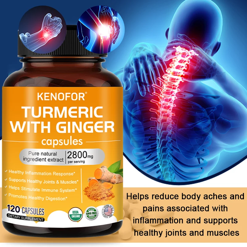 

KENOFOR Natural Turmeric Extract Promotes Skin Health Supports Joint Health Rich in Antioxidants