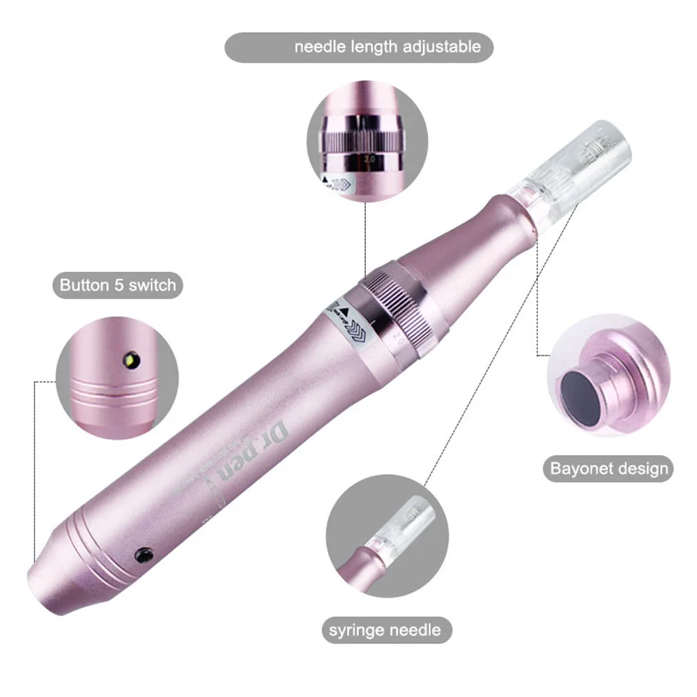 Electric Dr. Pen Ultima M7 12 Pcs Needles Professional Derma Pen Nanoneedles Tatoo Machine Mesotherapy Skincare Tool SPA Care