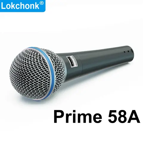 Lokchonk Dynamic Vocal Microphone Cardioid Pattern for Live Singing, Stage Performance, Karaoke & Studio  Prime 58A