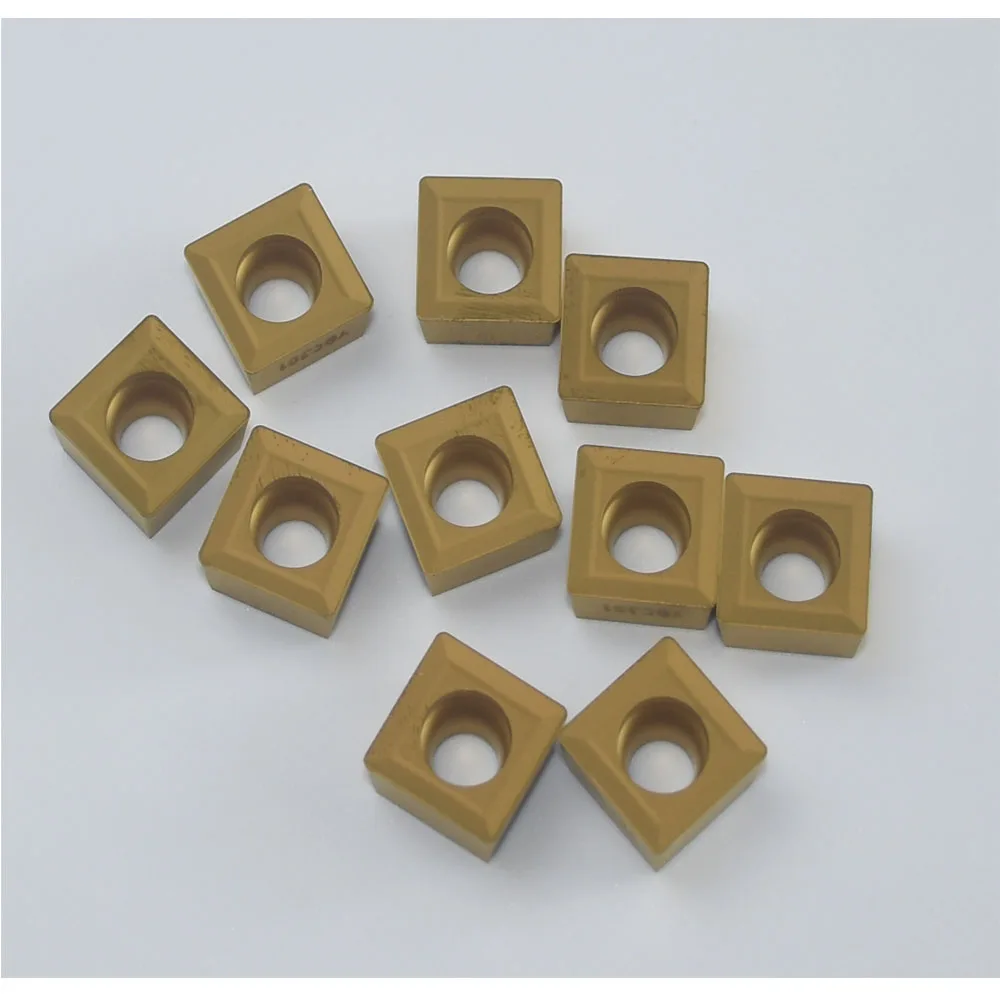 Original  SPMT120408 YBC301 CNC Indexable Carbide Inserts Cutter Milling Tools For Steel