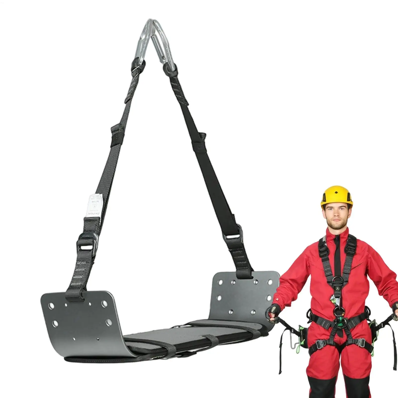 

Climbing Harness Adjustable Comfort Climbing Belt Mountaineering Accessories for Camping Lineman Service Home Users Scaffold