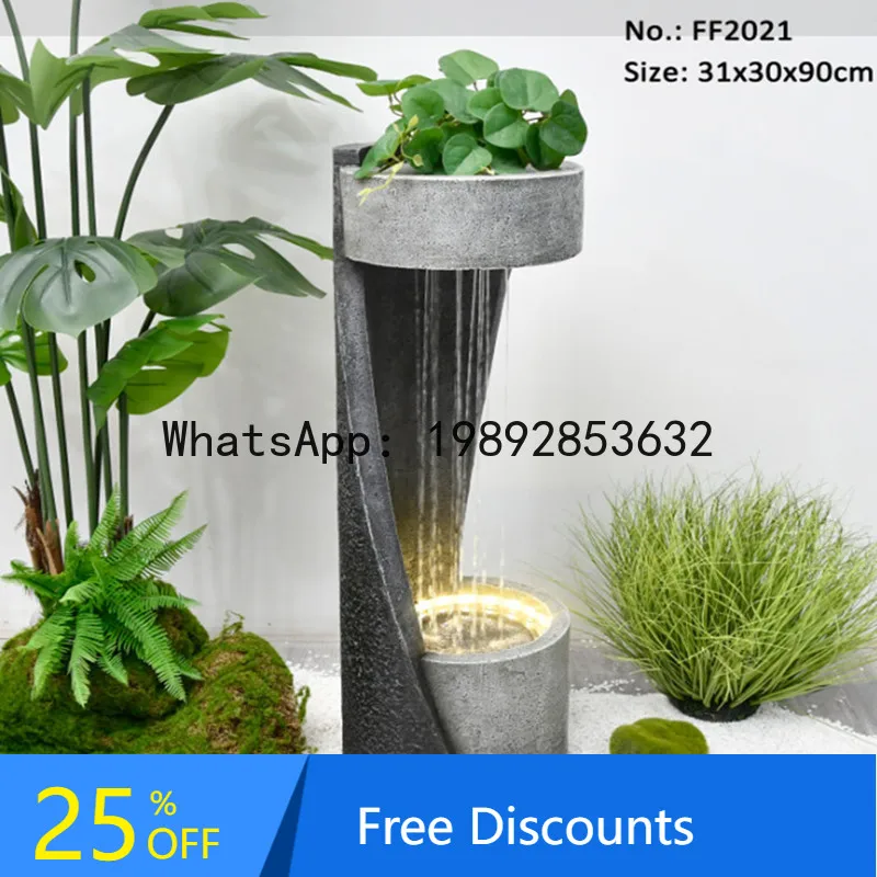 YFY Rockery  Water Flow Ornament Cross-Border Foreign Trade Living Room Courtyard Decoration Circulating Water Floor-Standing