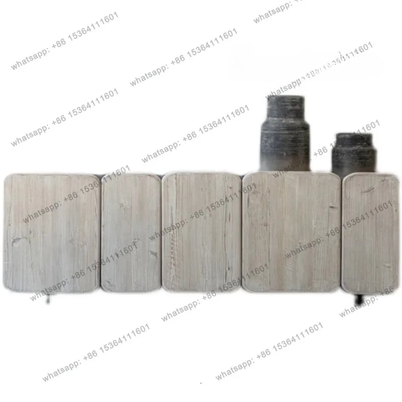 Nordic all solid wood modern industrial floor cabinet living room TV cabinet retro creative expression furniture