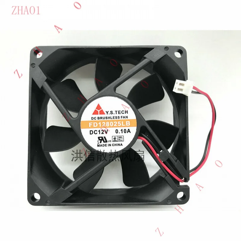 Z   1pcs  for Y.S.TECH FD128025LB DC12V 0.10A 80*25MM 8025 cooling fan