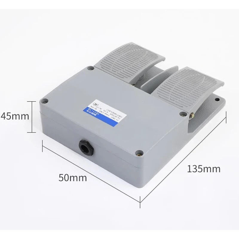 YDT1-16 AC 380V 6A aluminum double with KH9011 core silver point foot pedal switch MD6-L02