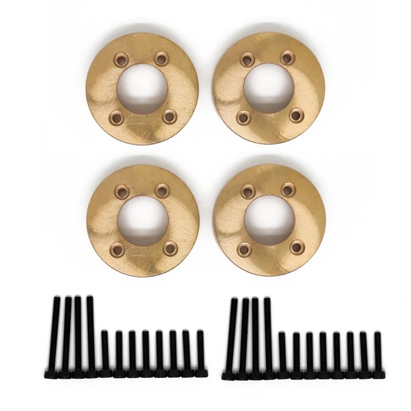 4PCS Brass Counterweight Balance Weight For YK4101PRO YK4102 YK4103 YK4082 Yikong RC Crawler Car Upgrade Parts