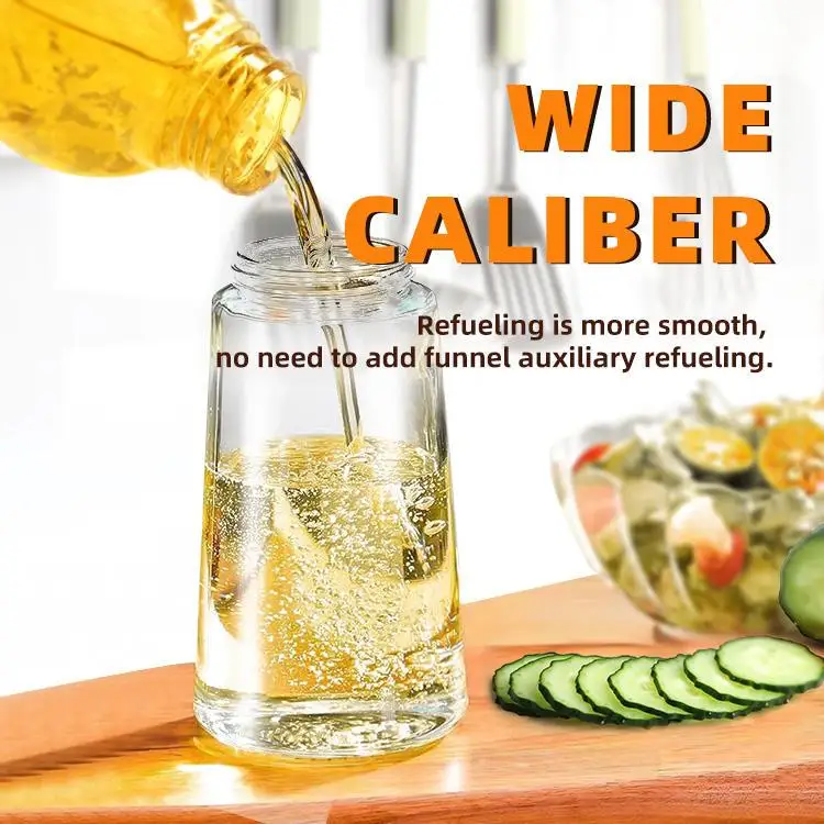 2-in-1 Sprayer Pourer Oil Empty Bottle 470ml Oil Container Dispenser Vaporizer Kitchen Barbecue Camping Cooking Utensils
