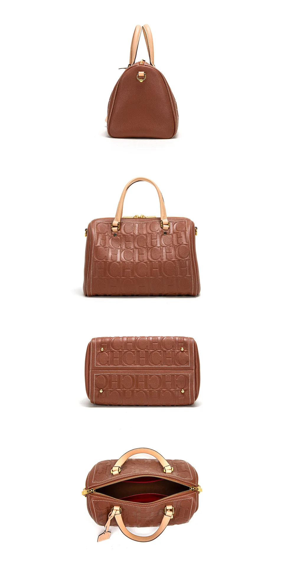 حقيبة حمل بتفاصيل قفل على الطراز العتيق، حقيبة يد ذات سعة كبيرة مستوحاة من المصمم للنساء، حقيبة كتف يومية واسعة #5