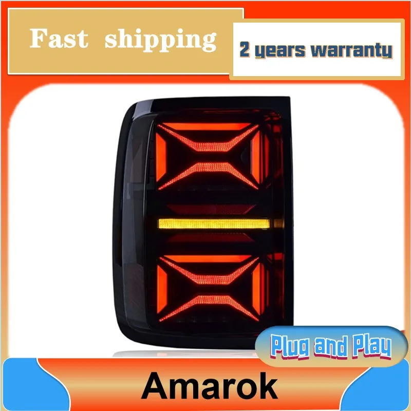 

Стайлинг автомобиля для VW Amarok, задние фонари 2010-2021, Amarok, задние фонари Volkswagen, задние DRL, противотуманные фары, указатель поворота, задний ход