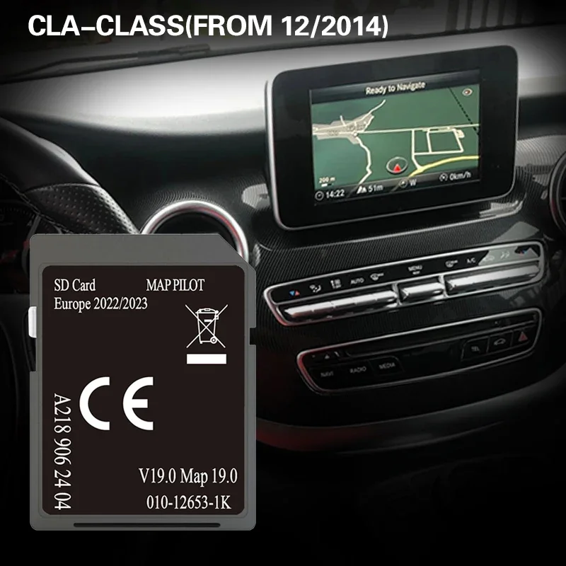 Compatibilidade com CLASSE CLA (FROM 12/2014) Cartão GPS de memória de 32 GB de navegação Sat NAV