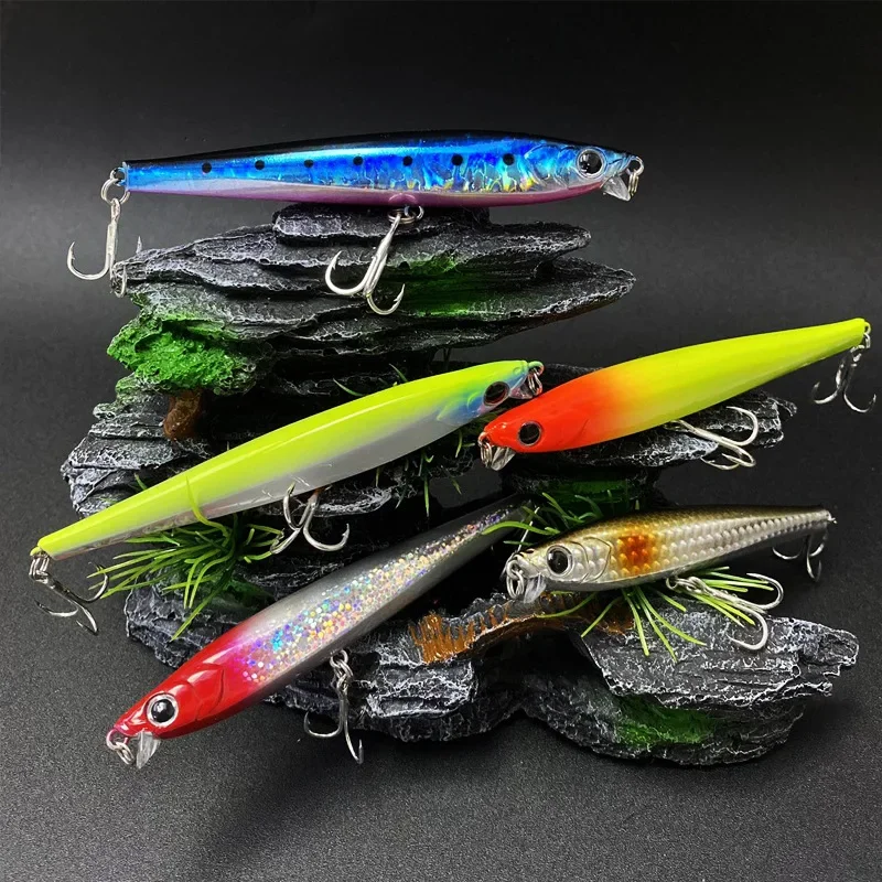 

105mm 31g Long Casting Saltwater Sinking Minnow Fishing Lures Monster Shot Artificial Bait Sea Trolling Swimbait Fishing Tackle