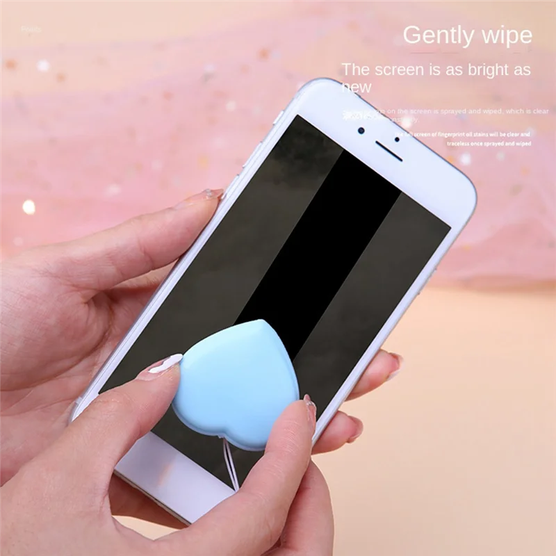 

A33R-8PCS Macaron Mobile Phone Screen Cleaning Ball Screen Lens And Eyeglass Wipe Cleaner Tool Multicolor