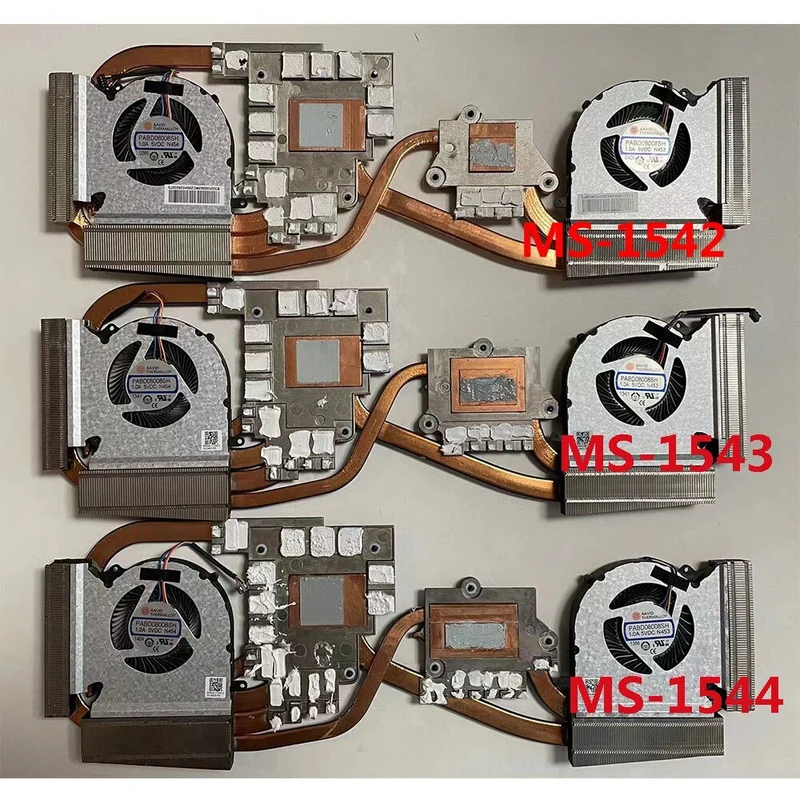 Ventilateur de refroidissement du processeur et du GPU pour MSI GE66 GP66 GL66 MS-1542 1543 1544 N453 N454