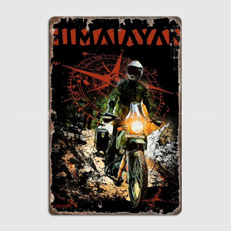 Himalayan Big Trail Royal Metal Tin Sign Truck Indoor and Outdoor Home Bar Coffee Kitchen Wall Decoration