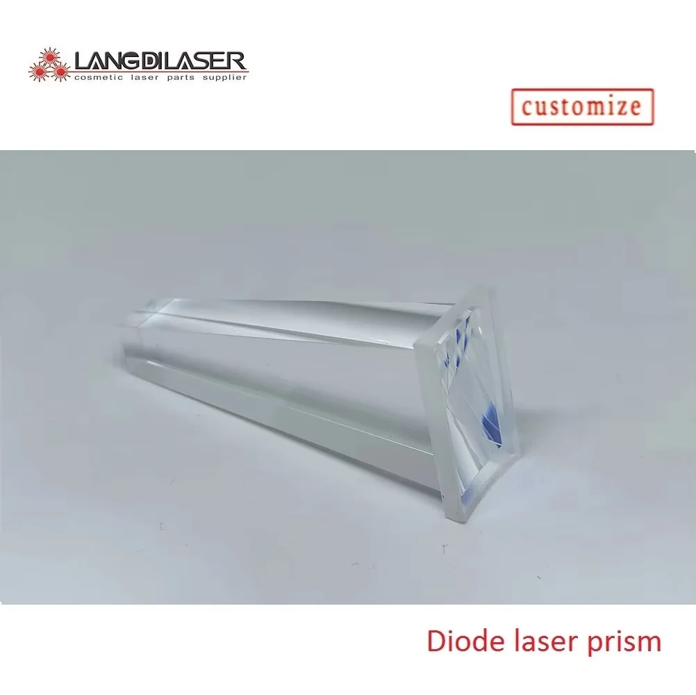 Glued Diode Laser Prism Crystal Prism : 65*25(10)*14(10)mm + Cylindrical Mirror : 30*18*3.4mm