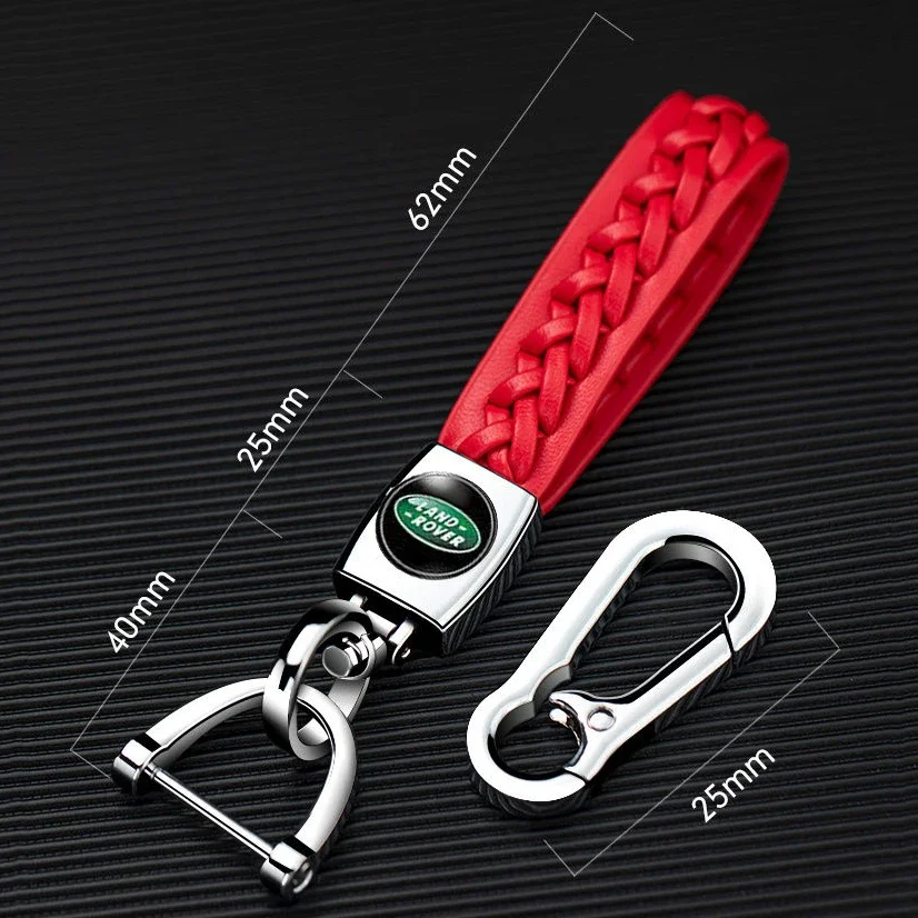 Braided Rope KeyRing Car Keychain Holder for Land Rover Discovery Sport 3 4 Defender 110 Freelander 2 L322 Range Rover Overfinch