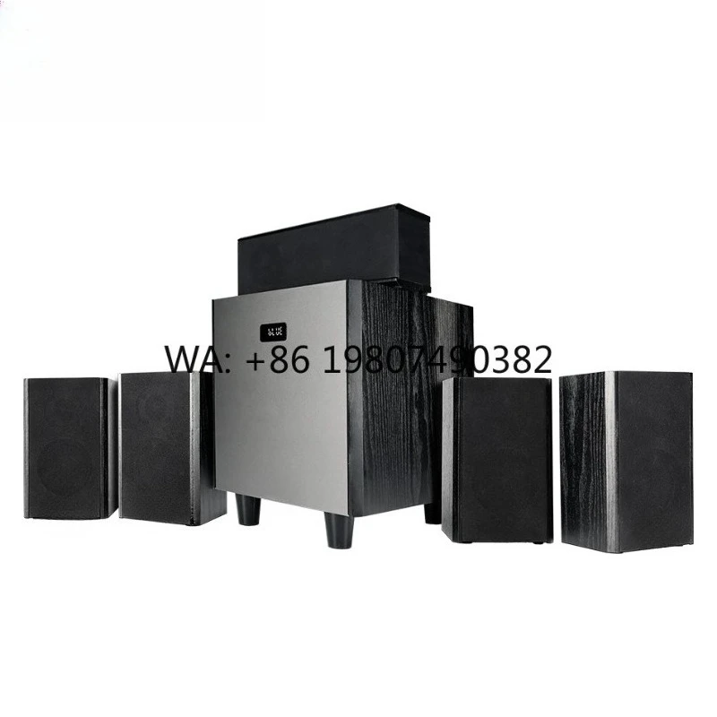5.1CH Home Theater System, 8 Inch Subwoofer, 180W RMS High Power Immersive Surround Sound for Movie Party PC