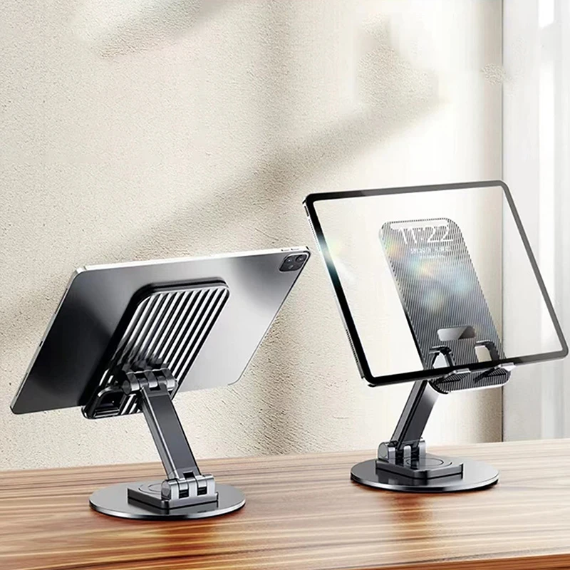 1 pezzo 360 °   Supporto per telefono cellulare da tavolo pieghevole girevole Supporto mobile portatile per tablet universale pigro pieghevole per telefono