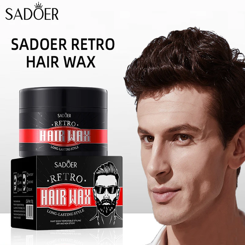 

Ретро-воск для волос с сильной укладкой и натуральным пушистым грязевым гелем для волос, нежирный стиль для мужчин и женщин, артефакт сломанных волос