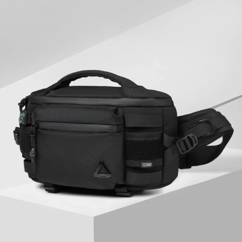 Men's new tactical waist bag sports shoulder bag high-end riding waist bag multifunctional crossbody bag commuting crossbody bag