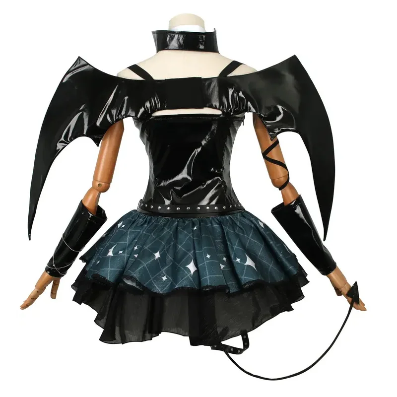 

qq78Request7Demon Косплей Костюм X Little Devil Хэллоуин Злодеи Rascal Fanart Rasukaru Наряды Miku Cosp