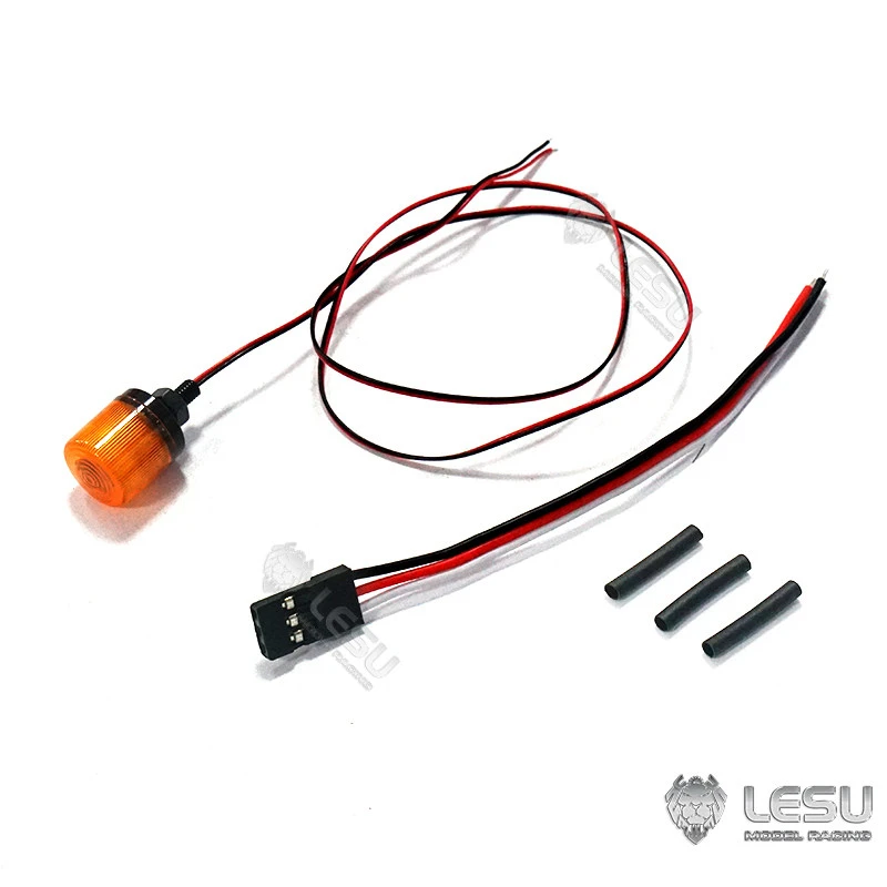 RC 1/14 Kabine 1 Teil Rotierendes Warnlicht LED A Spannung 3V für Tamiya Hydraulikbagger Lader Muldenkipper DIY-Teile – Detail 1