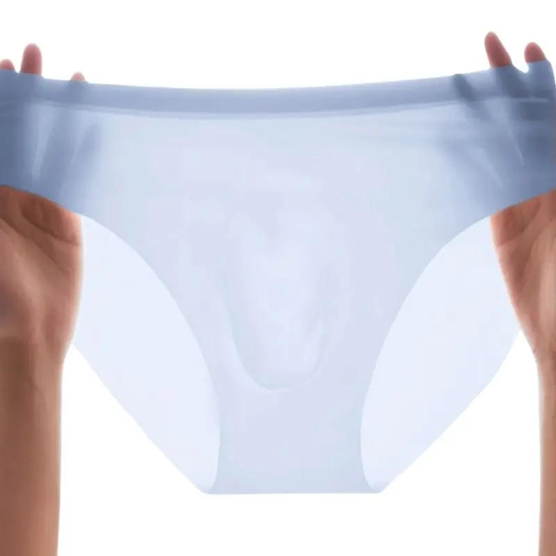 1/3 pièces Caleçons sexy ultra-fins pour hommes - 0,01 cm en soie glacée respirante, anti-transpiration, fraîcheur 24h, ajustement confortable,
