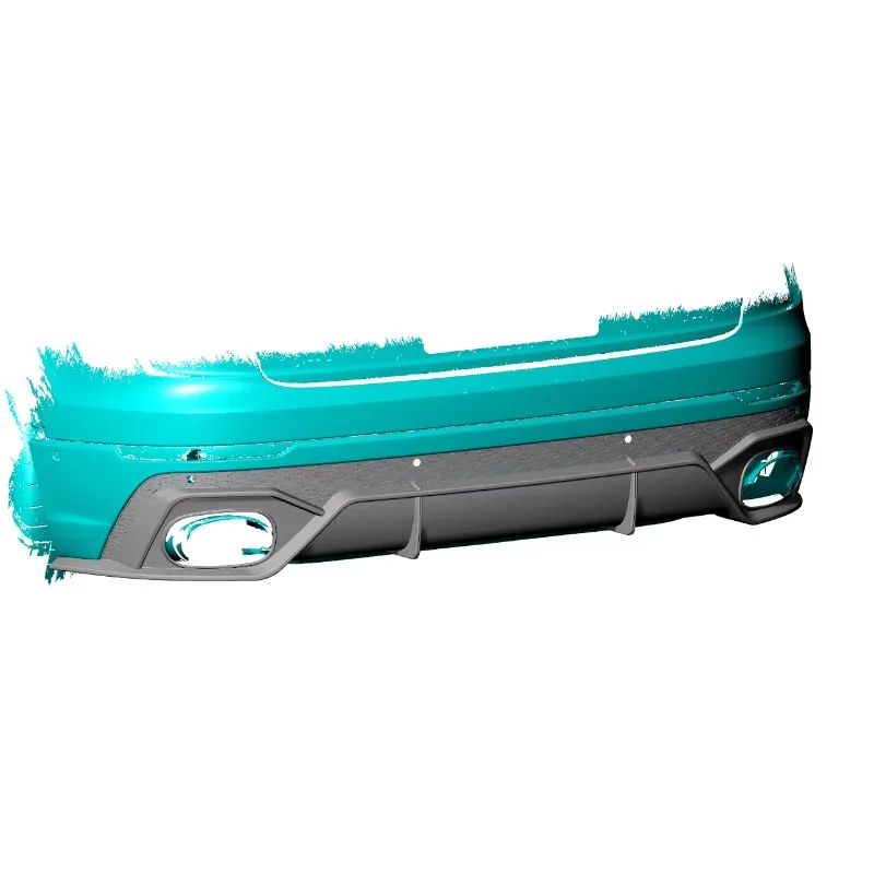 Customized Aftermarket Mods RSQ8 Rear Diffuser For Audi RSQ8 Q8 Sport Utility 4-Door 2019-2023
