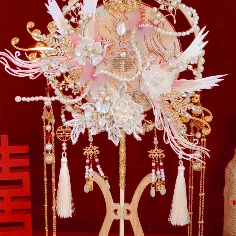 Tuanfan Bridal Wedding Material Package Xifan Ancient Style Xiuhe Double Sided Practical Wedding Gifts for Newlyweds Elegant