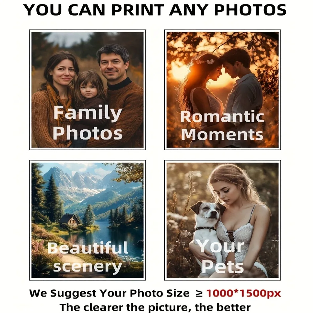 Custom unframed Canvas Posters, Personalized Posters, Customize Your Photos, Share Your Favorite Memories and Most Preci