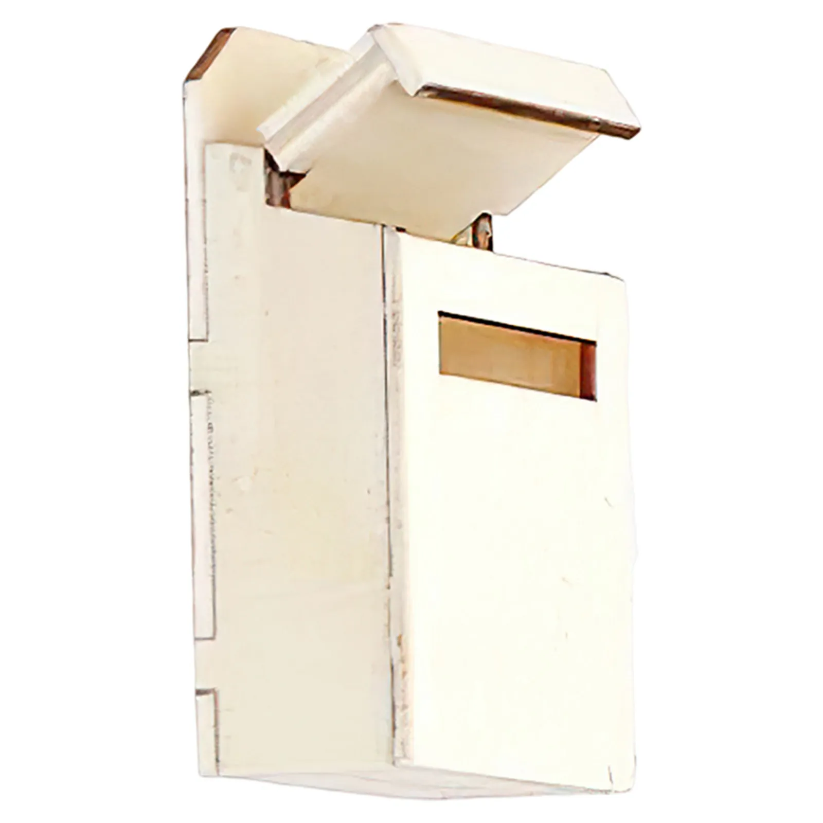 

Wooden Mini Mailbox Decor for Dollhouse Furniture Minimalist White Small Mailbox for Mini House Layout DIY Craft Home Decor