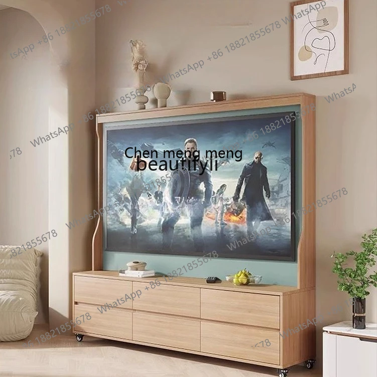 X  TV cabinet removable bracket solid wood bedroom TV cabinet simple living room TV rack