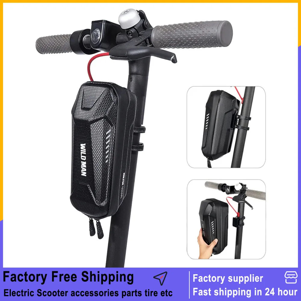 

WILD MAN Hard Shell Waterproof Electric Scooter Storage Bag for Xiaomi M365 Pro MI3 Pro2 1S Kickscooter Front Handlebar Bag