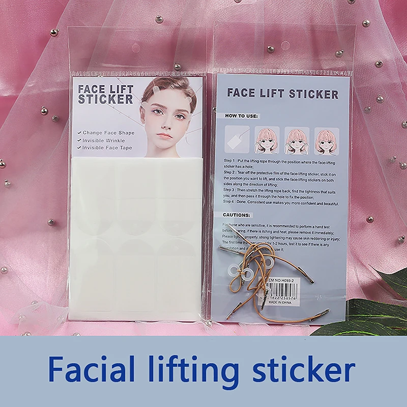 18Pcs Invisible Thin Face Stickers V-Shape Fast Lifting Facial Lift Up Neck Eye Double Chin Wrinkle Makeup Tape Skincare Tool