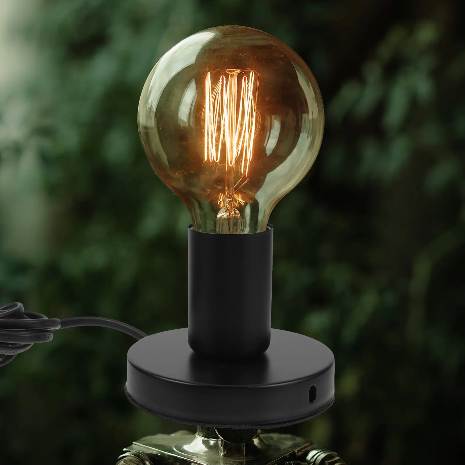 

Retro E27 Light Socket Lamp Bulb Base Holder for Table Lamp DIY Projects Excellent Workmanship Long Service Life Classic Design