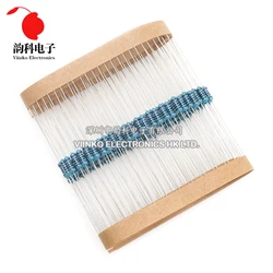 100pcs 1/4W 0R-22M 1% Resistor de filme de metal 0,25W 0 2.2 10 100 150 220 270 330 470 1K 2.2K 4.7K 10K 47K 100K 470K 1M 10M 20M ohms