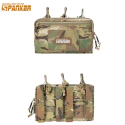 Tactical Molle Pouch with Triple Magazine Pouch Open-Top Mag Pouches Universal Cartridge Holder Accessories Bag