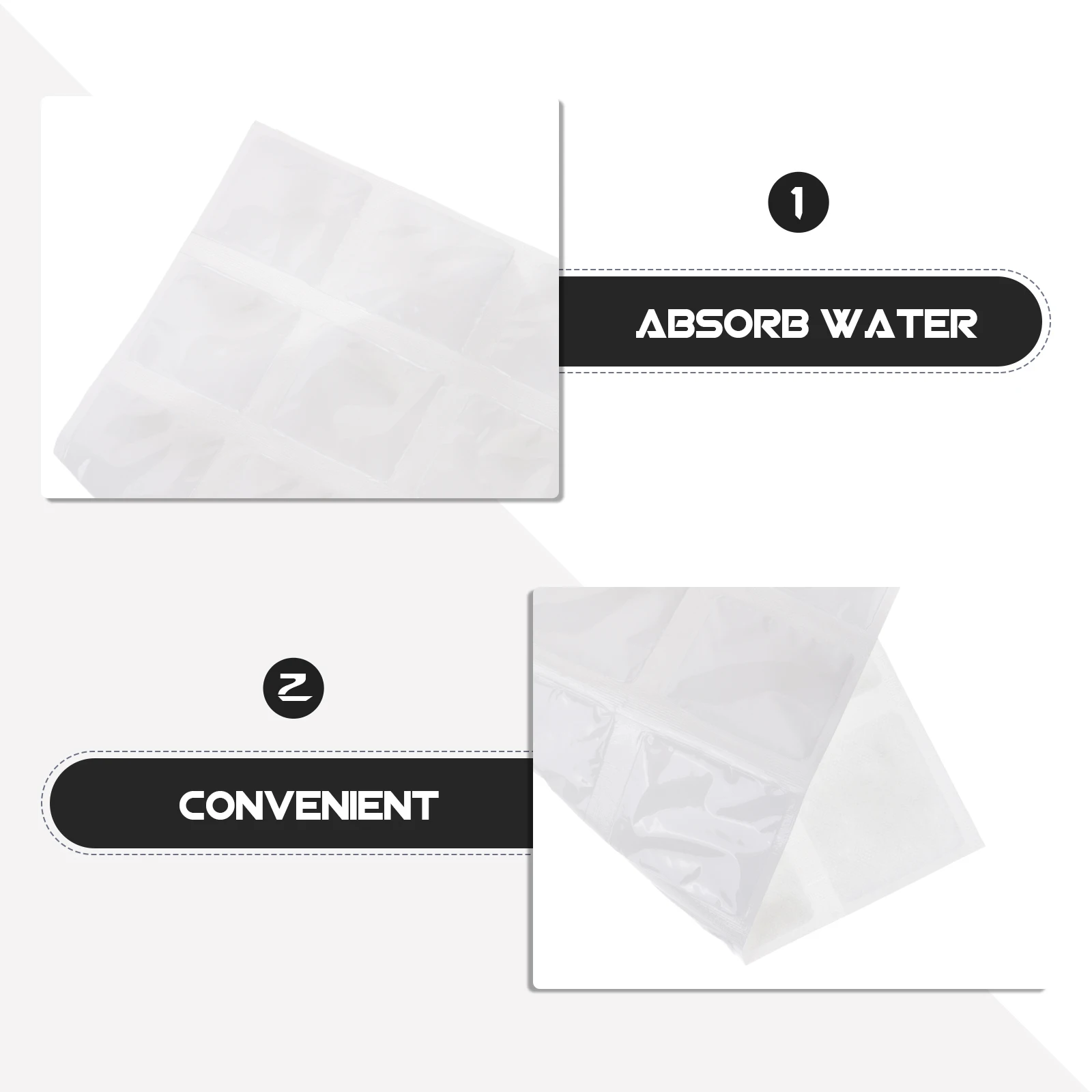 

120pcs Ice Cooler Freezer Containers Reusable Storage Case 5 Reusable Ice Cases Sheets White Beverage Cold Hot Application